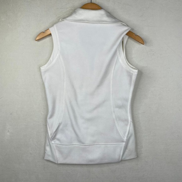 Columbia White Clemson Tigers Fuzzy Full Zip Fleece Vest Women's Size X-Small - Picture 3 of 4